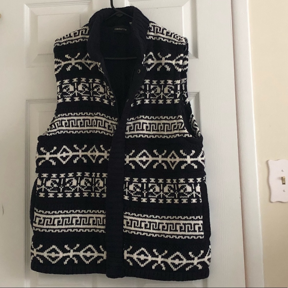 Claiborne outerwear sweater vest